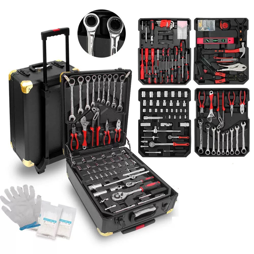 Wrench Set - 399-Piece Chrome Vanadium Steel Hardware Repair
