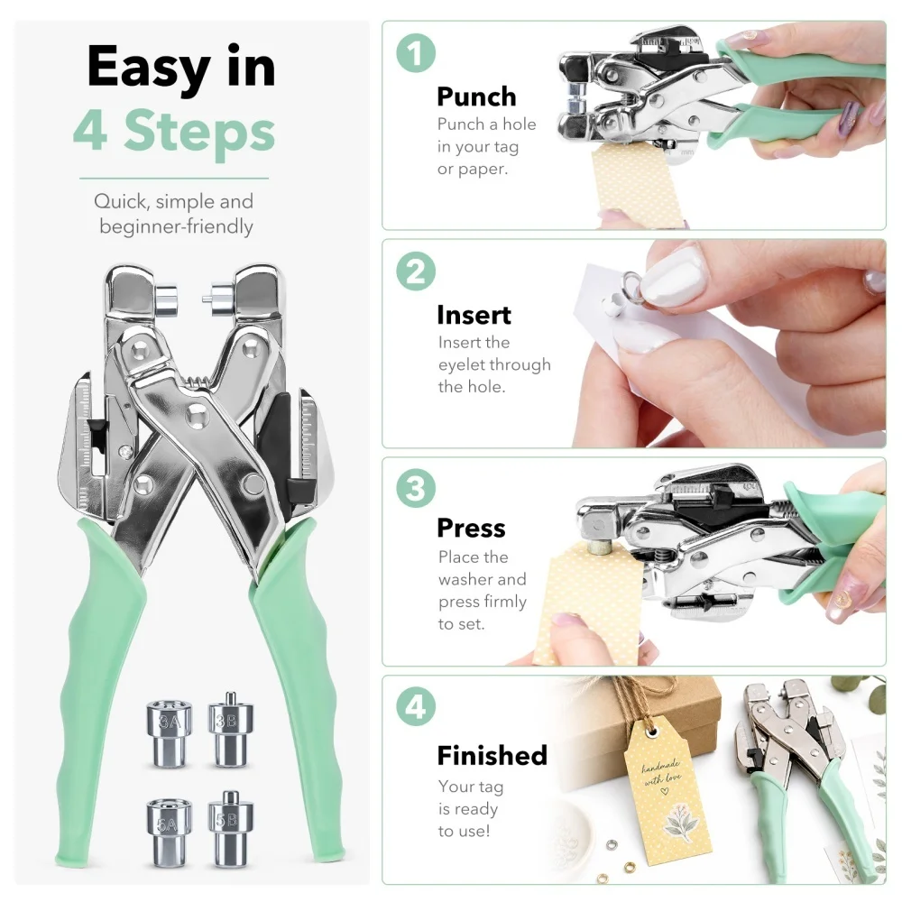 Grommet Tool Kit Handheld Hole - Pliers recension och pris