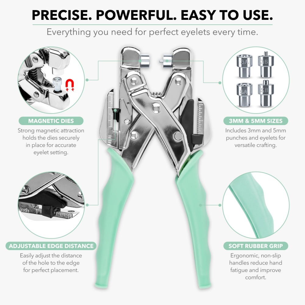 Grommet Tool Kit Handheld Hole - Pliers recension och pris