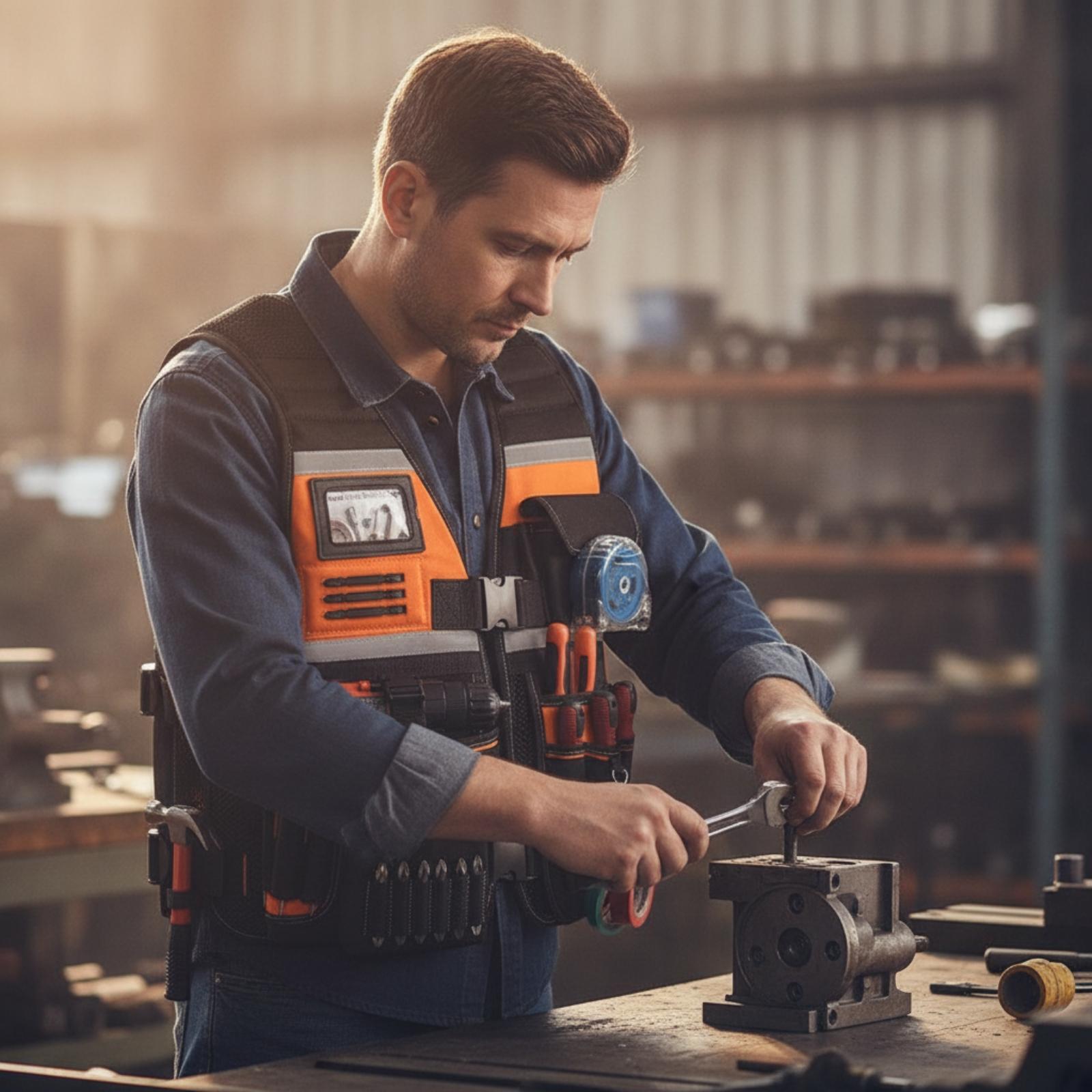 Multi-Use Tool Vest Heavy Duty - Hand Tools In Workshop recension och pris