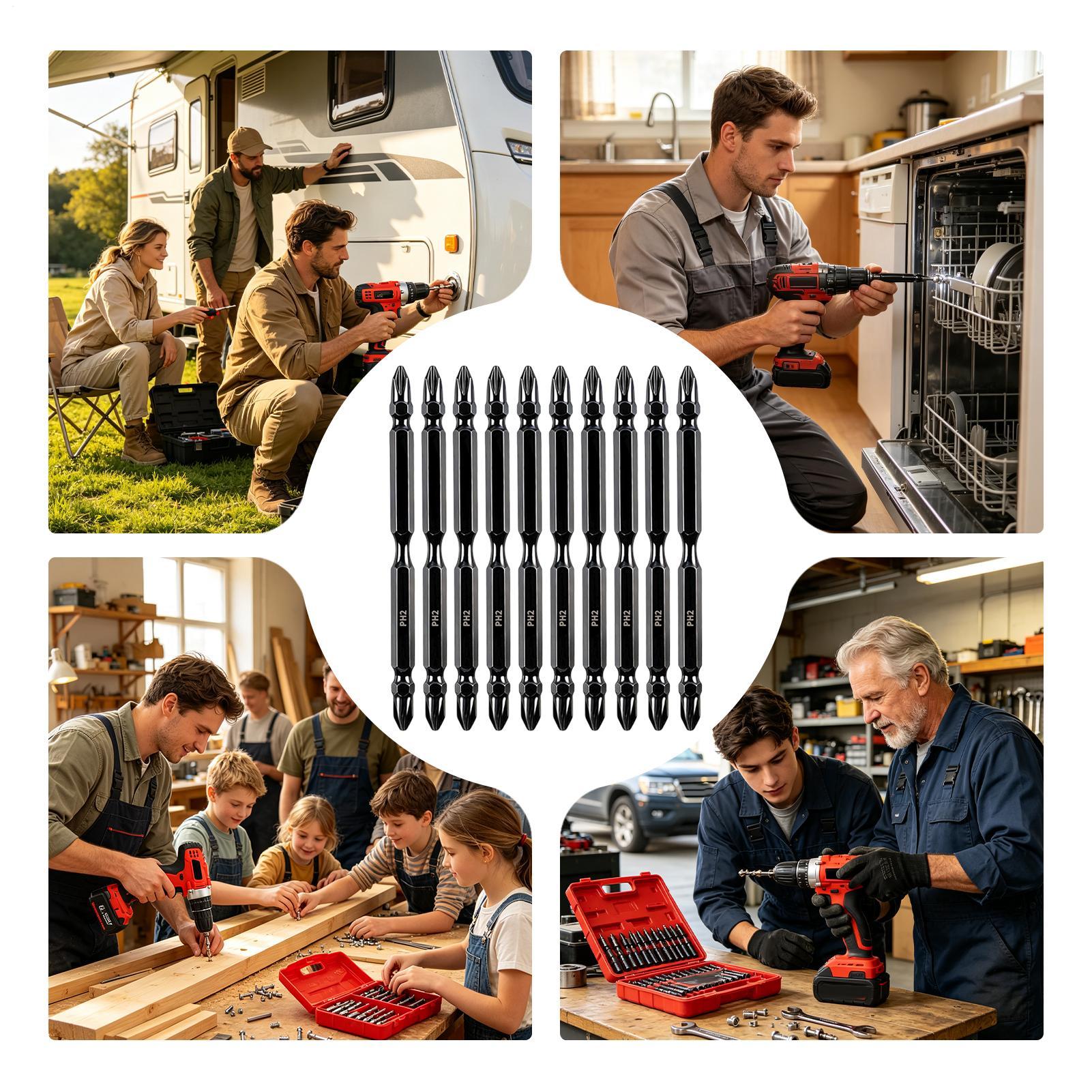 Magnetic Bits For Drill Double - Screwdriver Set recension och pris