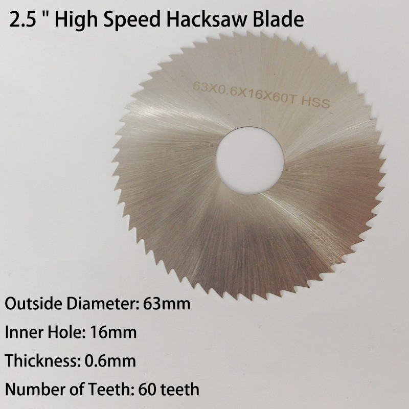 2.5inch 63mm Alloy HSS High Sp - Hacksaw recension och pris