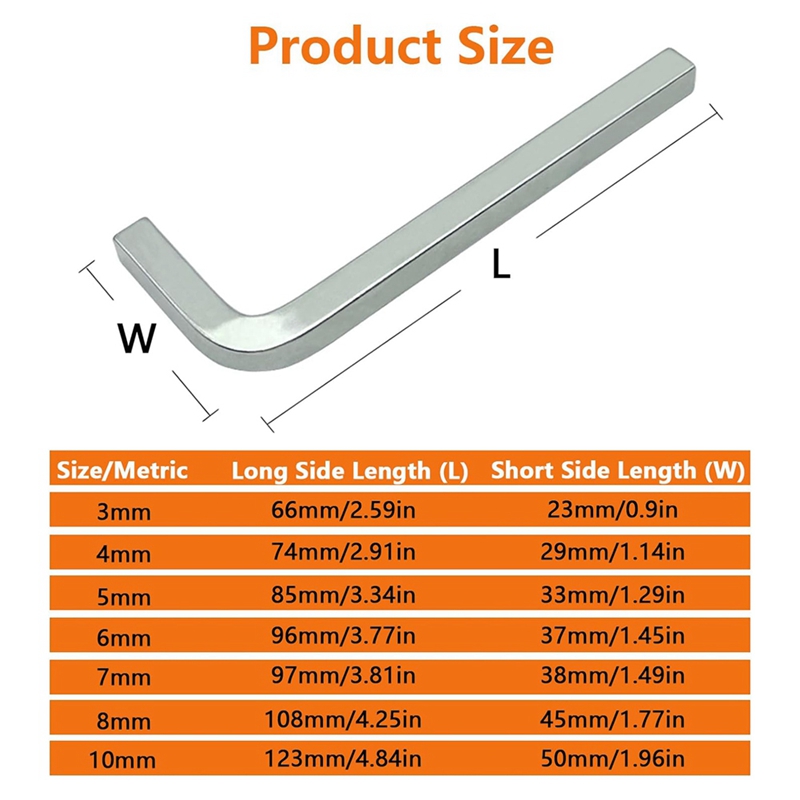 7Pcs Square Head Wrench Set L  - Wrench Set recension och pris
